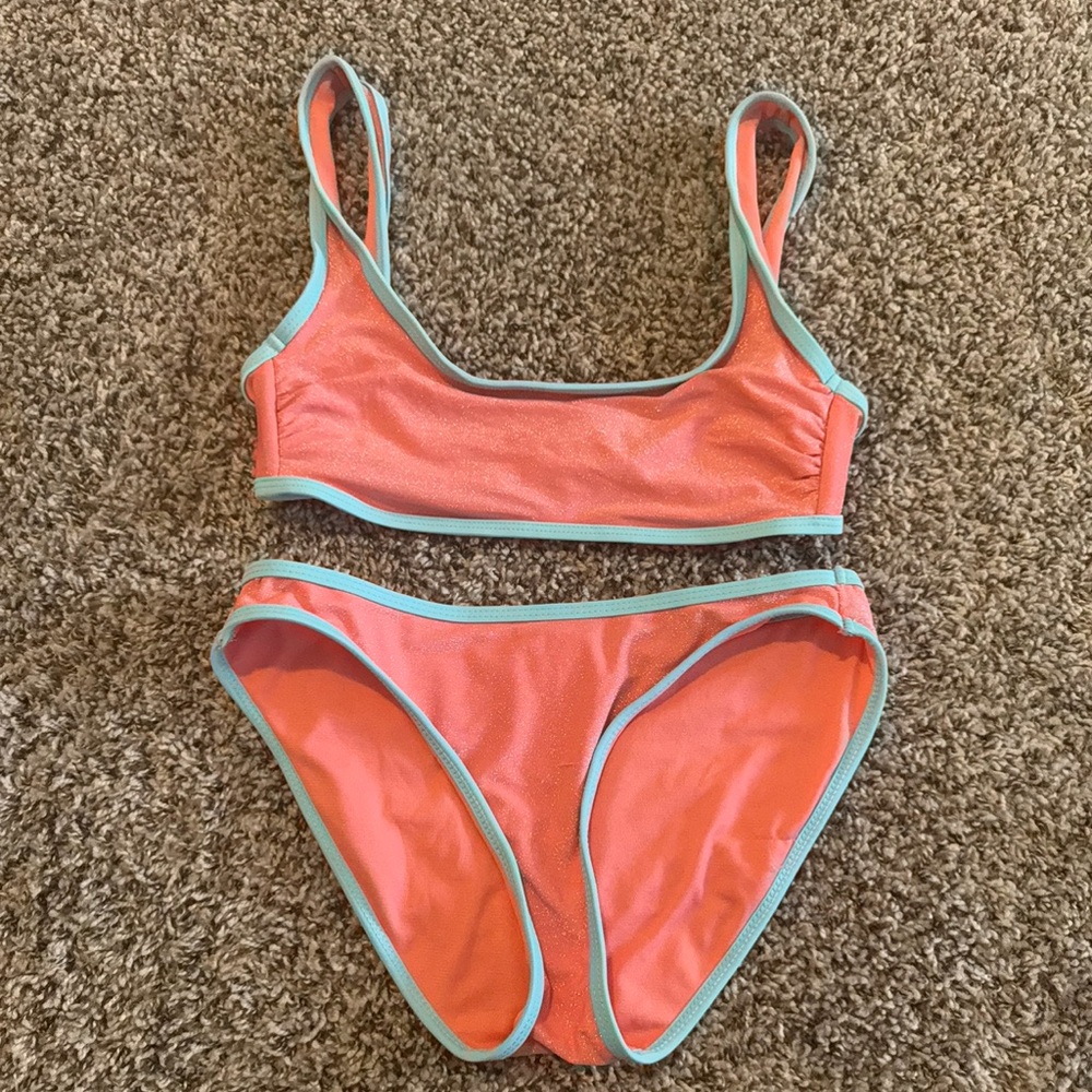 Pink and Blue Bikini